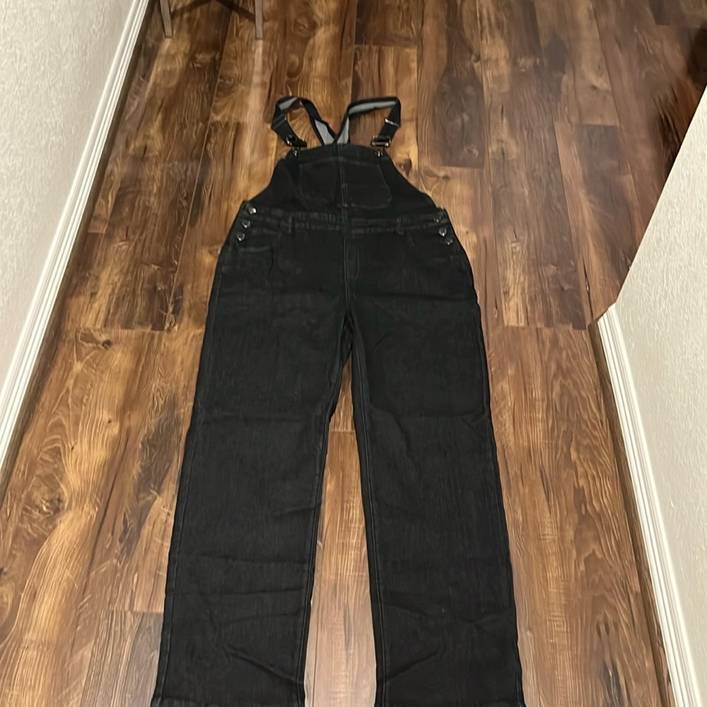 Black Denim  Coveralls